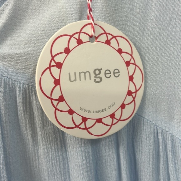 NWT Blue Dip Dye V Neck Dress - Umgee - Picture 4 of 4